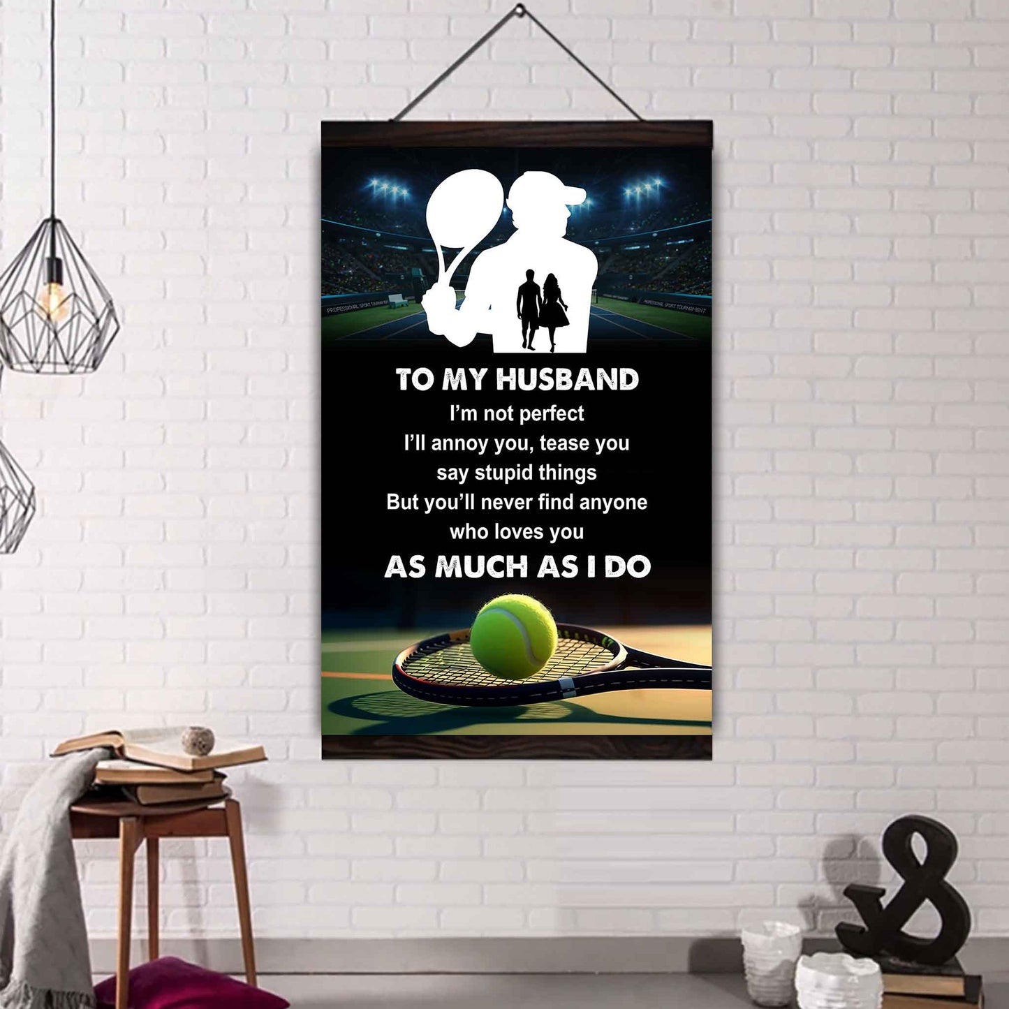 Sport Poster Canvas To My Husband I Am Not Perfect Gift For Husband Loving Gift