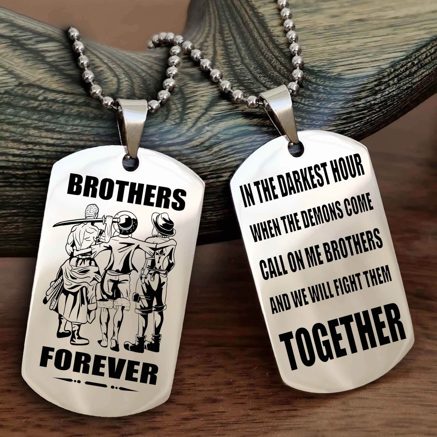 Soldier Personalized Double Sided Dog Tag For My Brother - Call On Me Brother And We Will Fight Them Together Gift For Your Friend