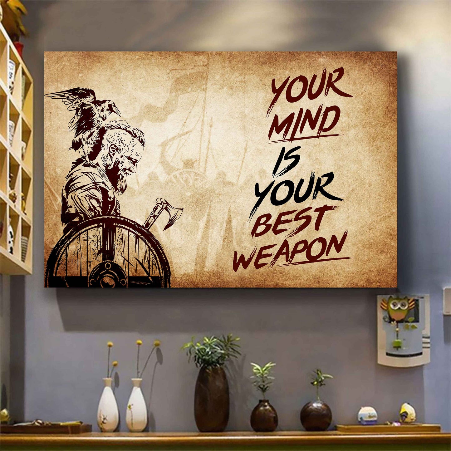 Samurai Poster Canvas Your Mind Is Your Best Weapon Best Gift
