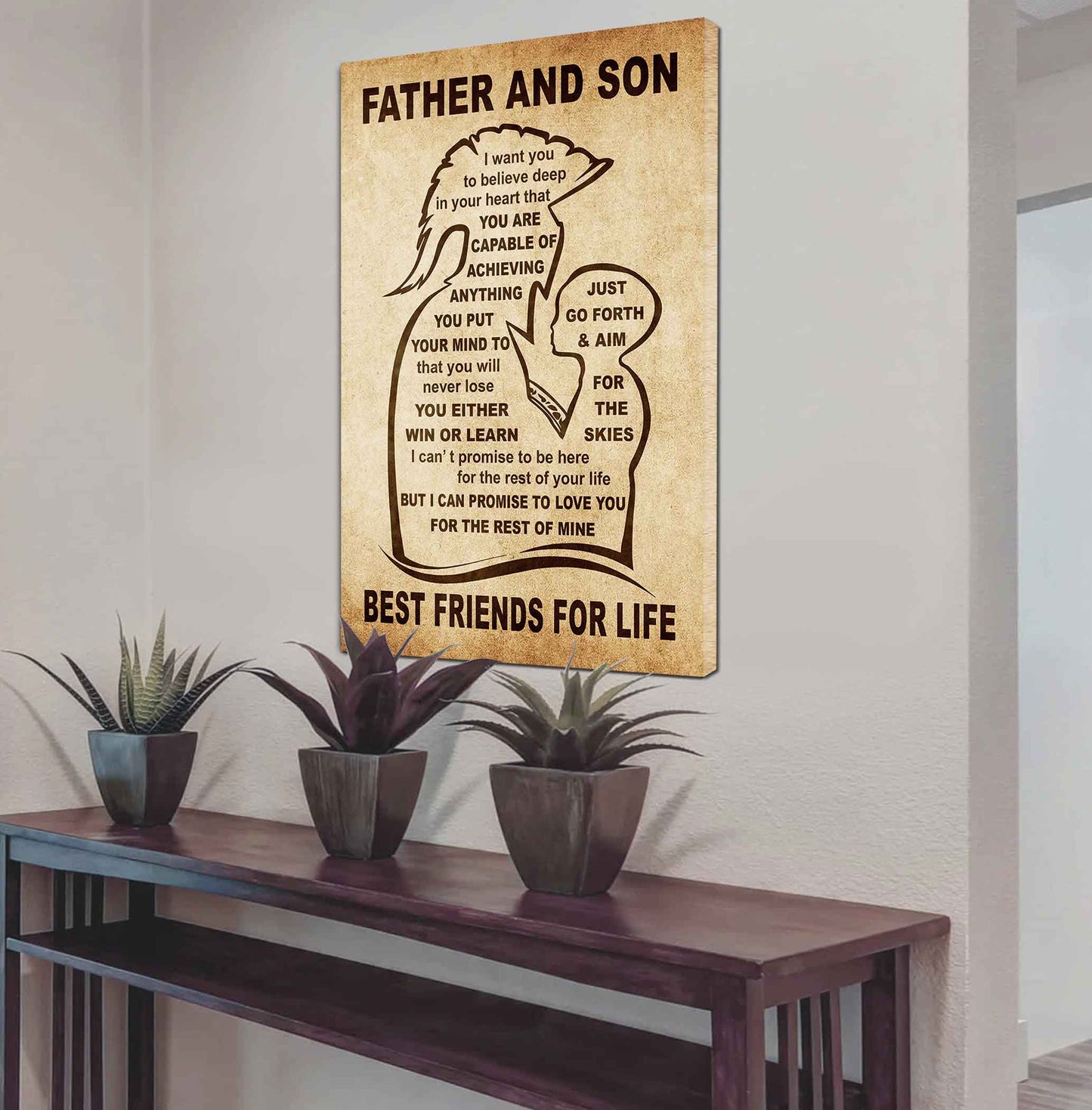 Personalized Family Poster Canvas You Will Never Lose You Either Win Or Learn To My Son Gift From Dad Gift For Your Son