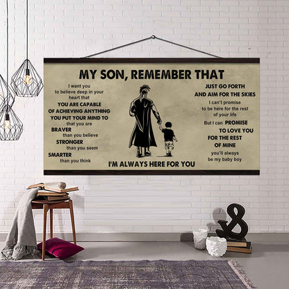 Personalized DRB Poster Canvas - My Son Remember That Just Go Forth And Aim For The Skies