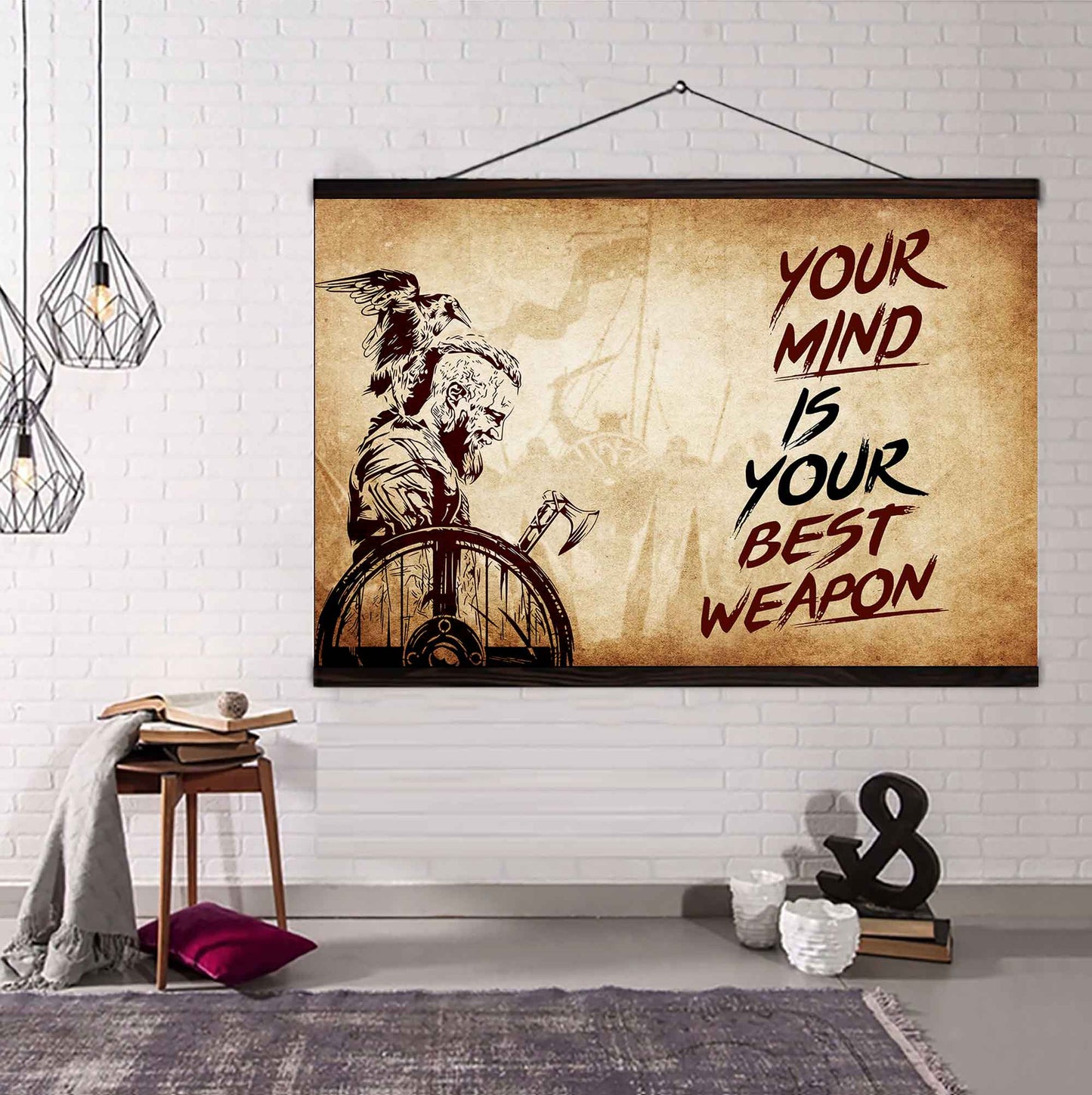 Samurai Poster Canvas Your Mind Is Your Best Weapon Best Gift