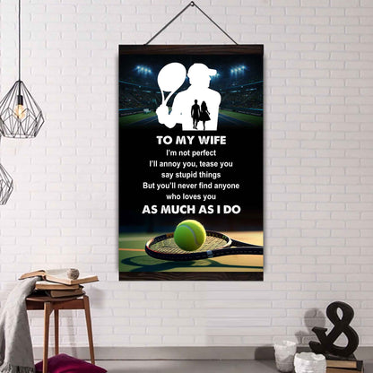 Sport Poster Canvas To My Wife I Am Not Perfect Gift For Your Wife