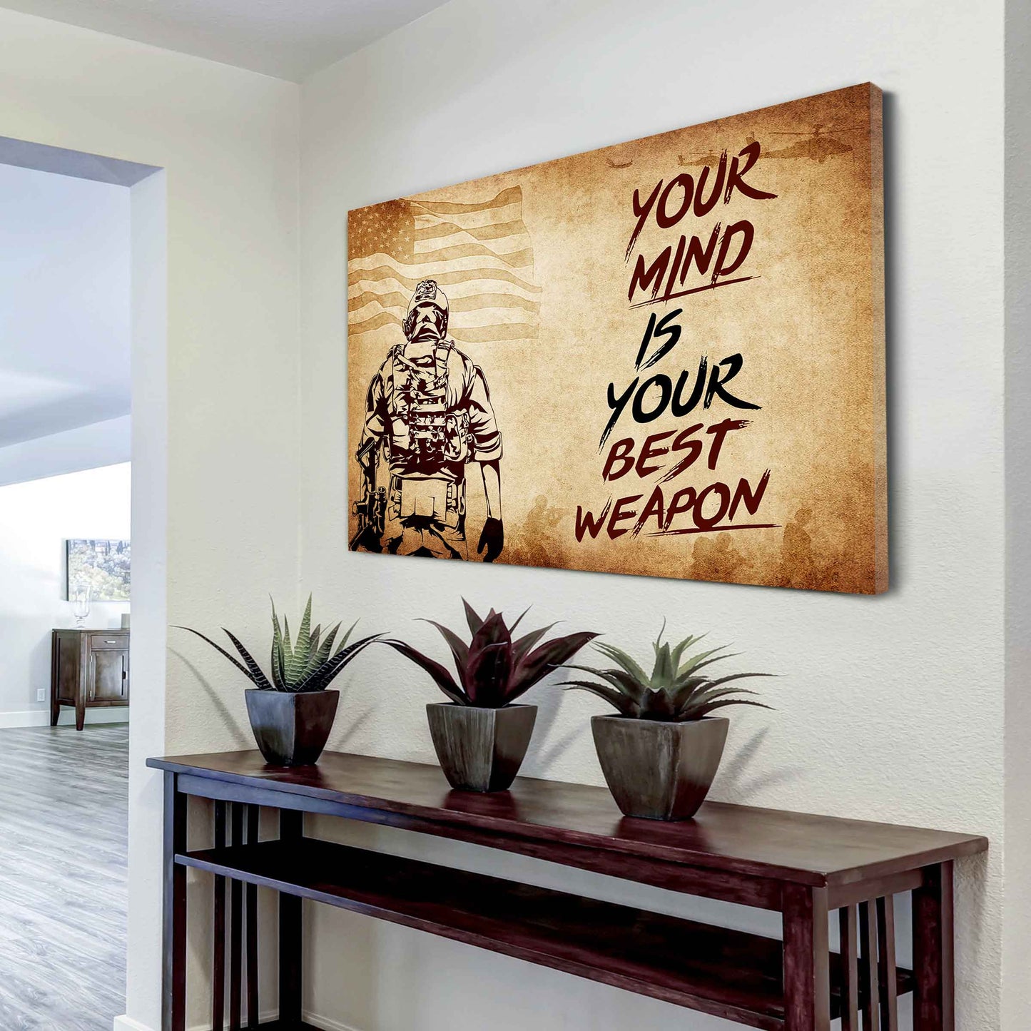 Samurai Poster Canvas Your Mind Is Your Best Weapon Best Gift
