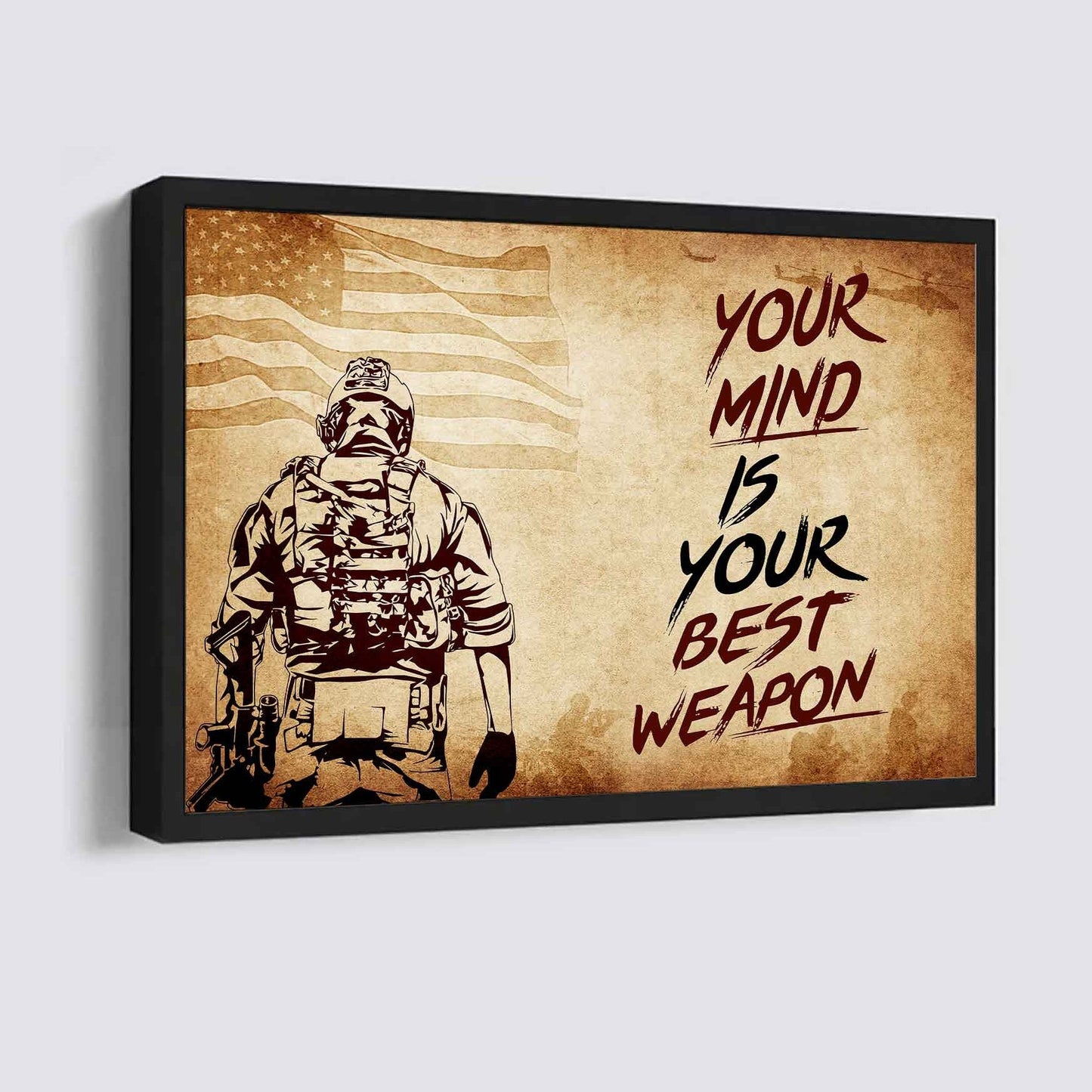 Samurai Poster Canvas Your Mind Is Your Best Weapon Best Gift