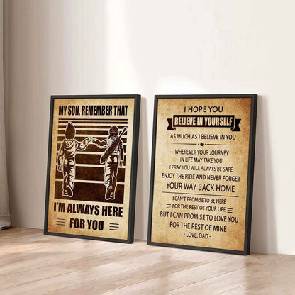 Combo 2 DRB Poster Canvas My Son Remember That - Never Forget Your Way Back Home