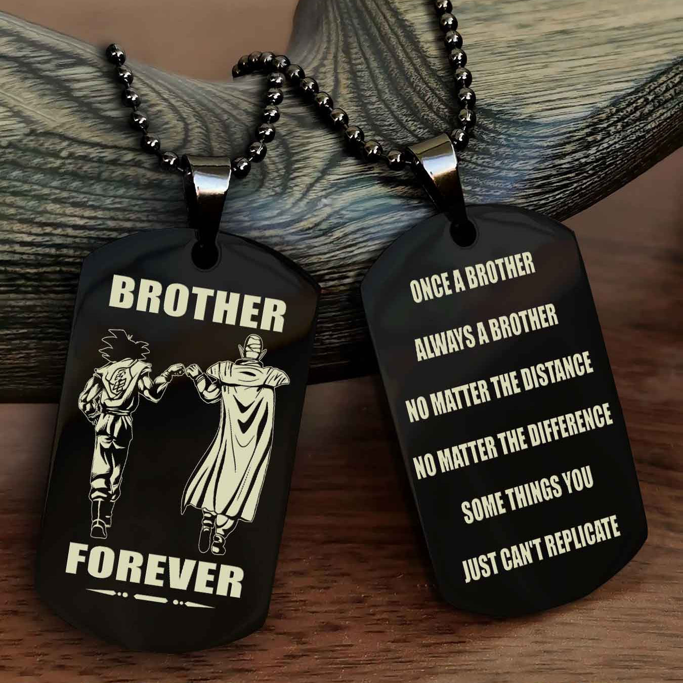 DRB Personalized Double Sided Dog Tag For My Brother - Once A Soldier Always A Soldier