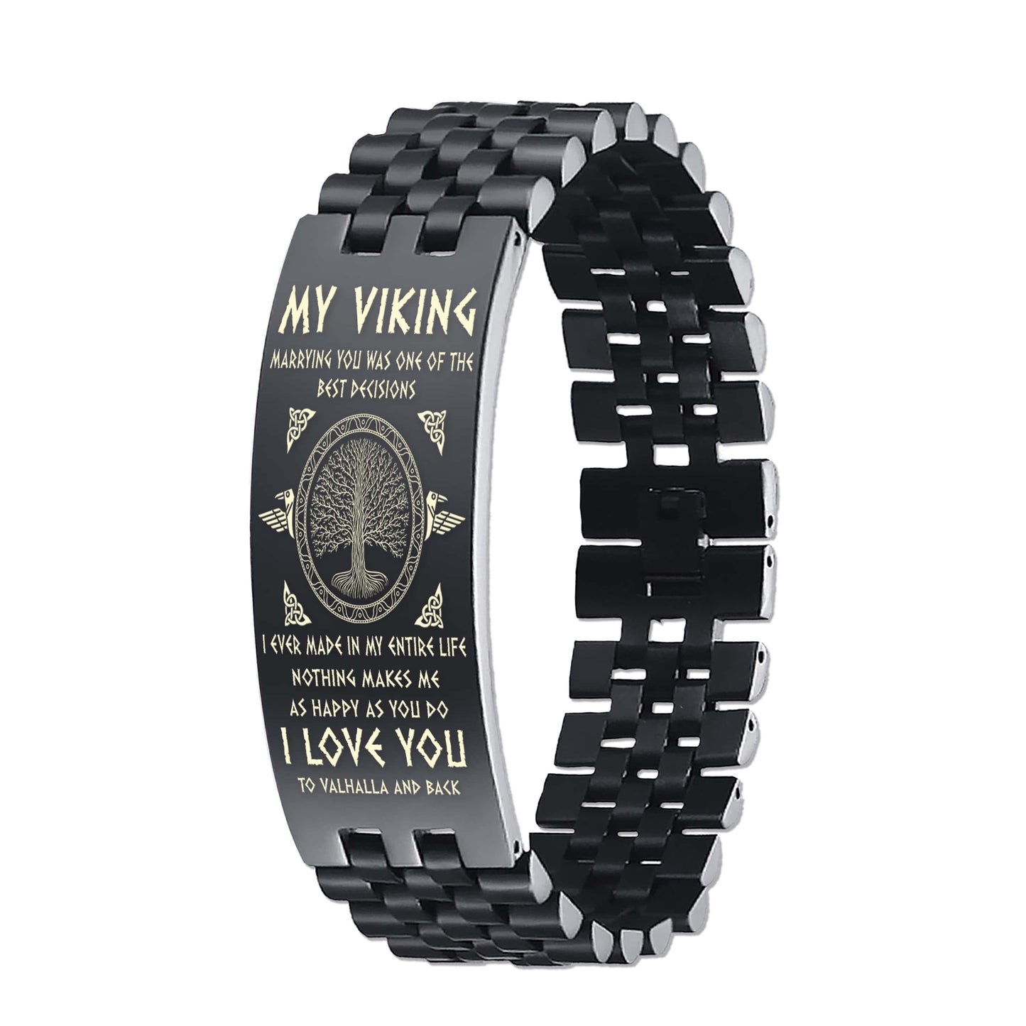 Viking Dog tag wife to husband