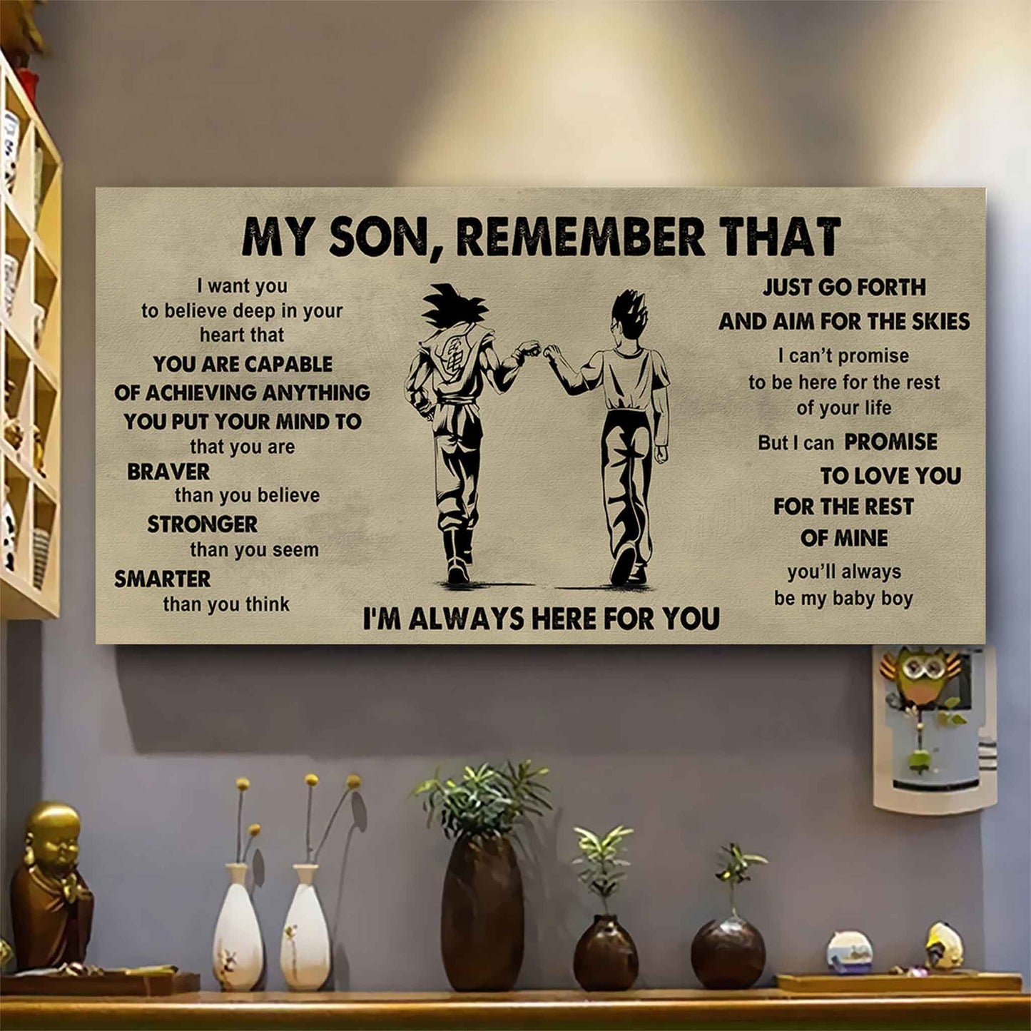 Personalized DRB Poster Canvas - My Son Remember That Just Go Forth And Aim For The Skies