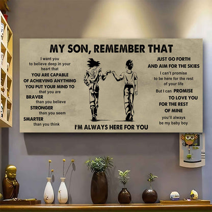 Personalized DRB Poster Canvas - My Son Remember That Just Go Forth And Aim For The Skies