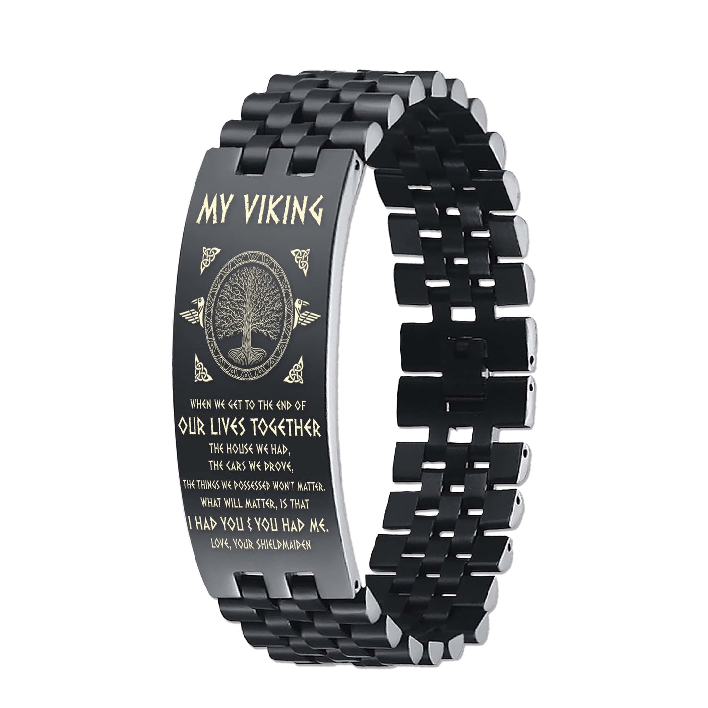 Viking Dog tag wife to husband