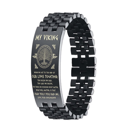 Viking Dog tag wife to husband