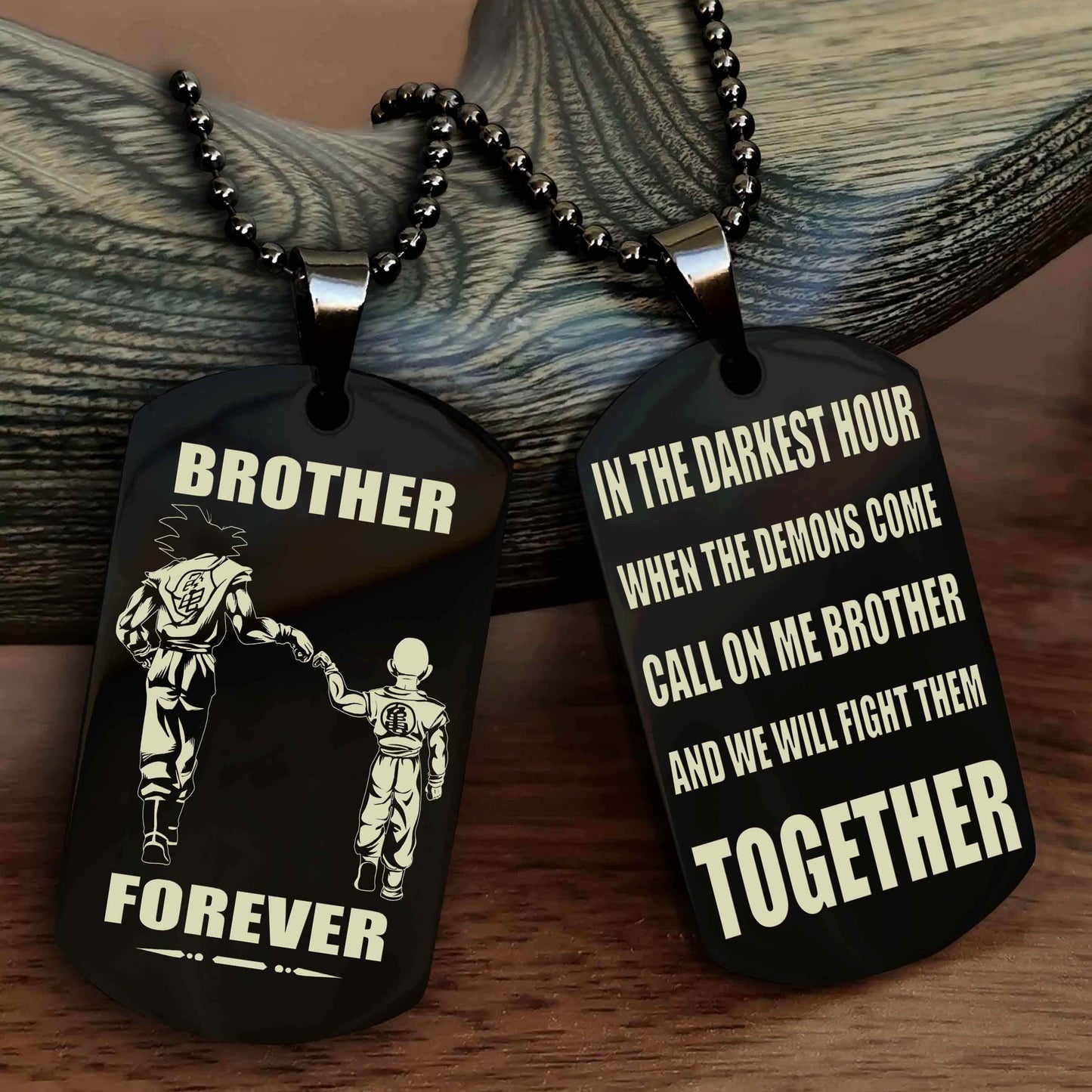 Viking 3 Brother Personalized Double Sided Dog Tag For My Brother - Call On Me Brother And We Will Fight Them Together Gift For Your Friend