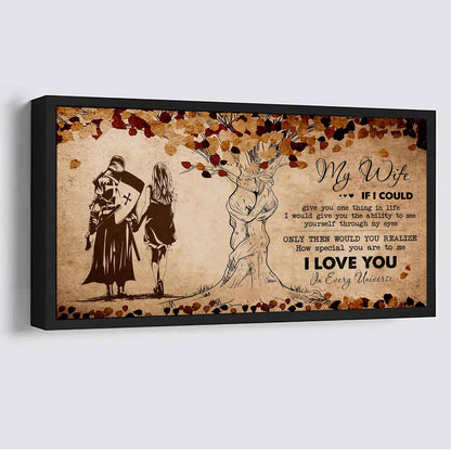 American Football Poster Canvas To My Wife If I Could Give You One Thing In Life - How Special You Are To Me Gift For Your Wife