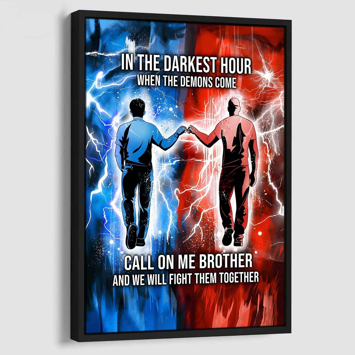 DRB Canvas Wall Art Call On Me Brother And We Will Fight Them Together Gift For Your Friend