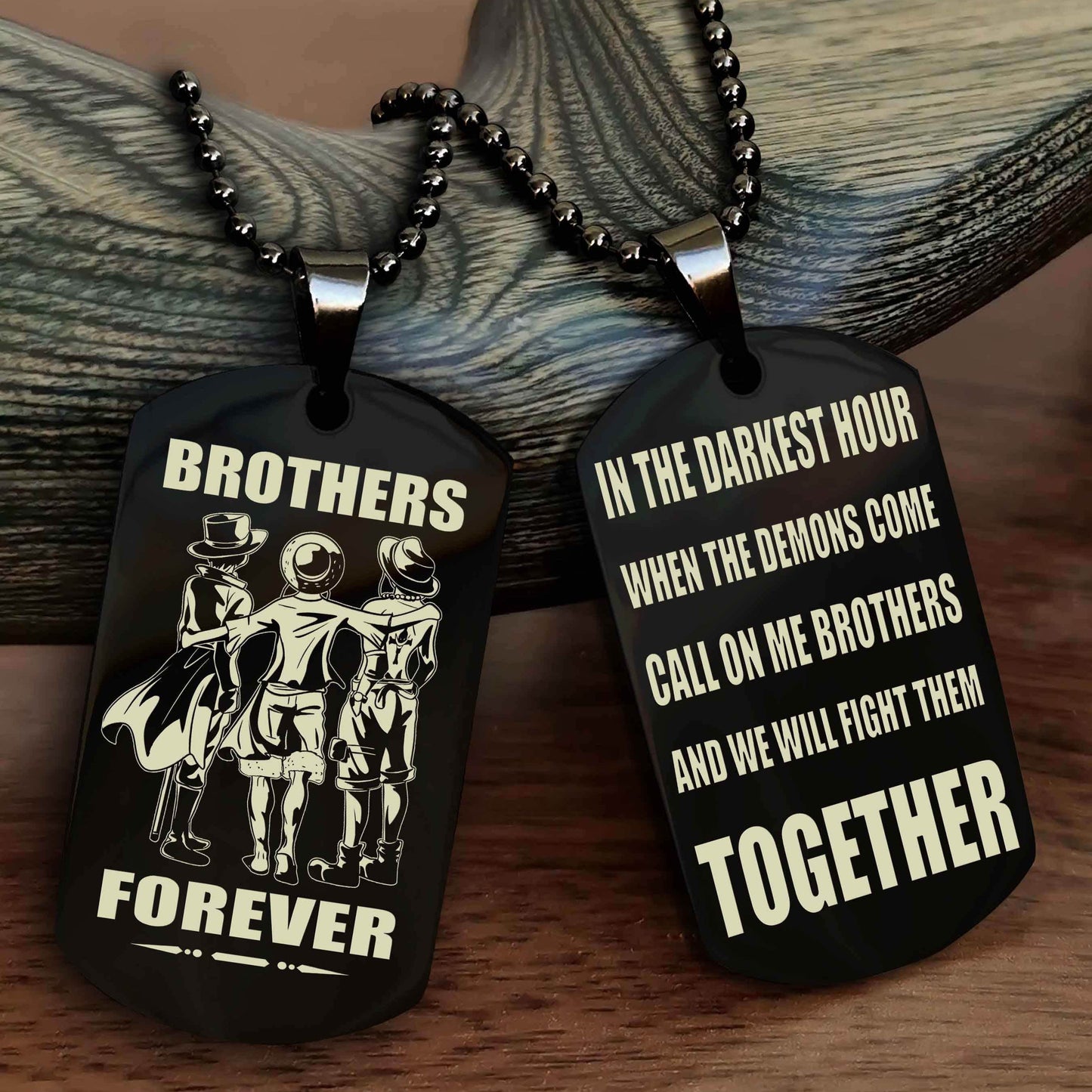 Viking Brother Personalized Double Sided Dog Tag For My Brother - Call On Me Brother And We Will Fight Them Together Gift For Your Friend
