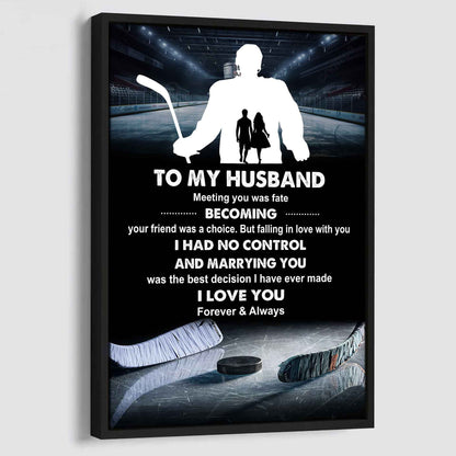 Sport Poster Canvas To My Husband Meeting You Was Fate Becoming Your Friend Gift For Your Husband