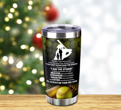 Customizable Tumbler To My Son With Inspriration Quotes From Dad And Mom