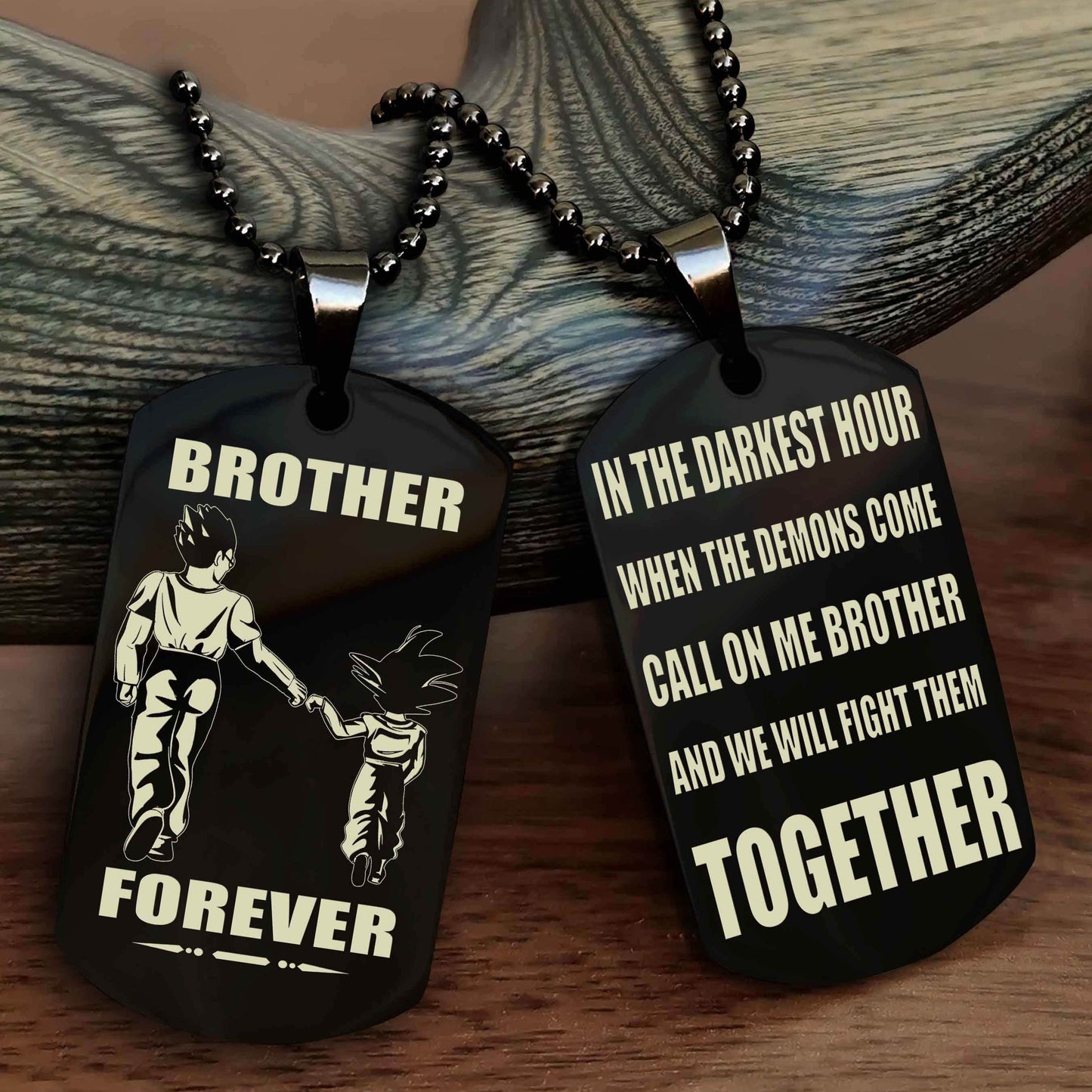 Viking Personalized Double Sided Dog Tag For My Brother - Call On Me Brother And We Will Fight Them Together Gift For Your Friend