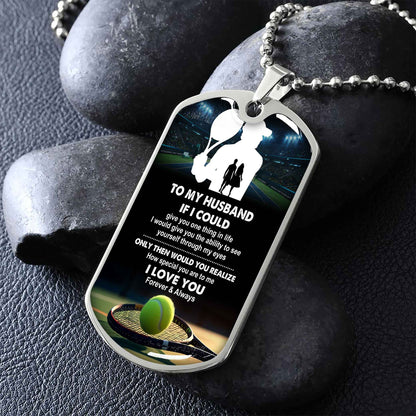 Sport Military Chain 18K Gold Plated Silver Plated To My Husband From Wife With Love Message