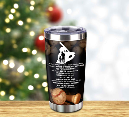 Customizable Tumbler To My Son With Inspriration Quotes From Dad And Mom