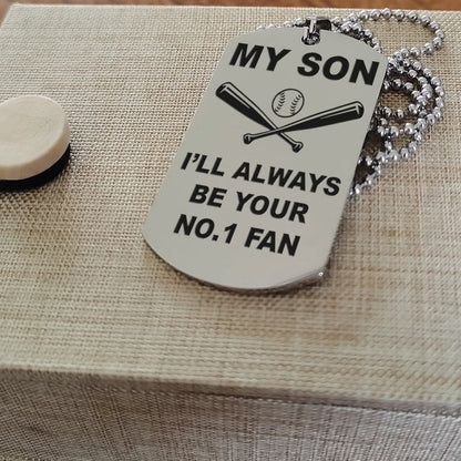 Baseball customizable engraved double sided dog tag gifts from dad mom to son, Be strong be brave be humble, It is not about better than someone else, It is about being better than you were the day before