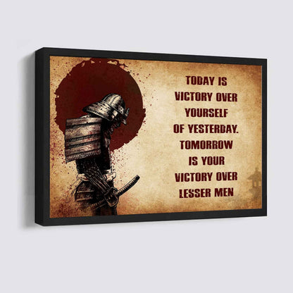 DRB Poster Canvas Today Is Victory Over Yourself Of Yesterday Best Gift With Motivation Quotes