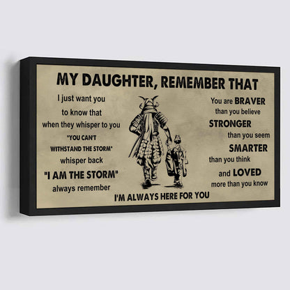 Soldier To My Daughter Remember That When They Whisper To You Whisper Back I'm The Storm I'm Always Here For You