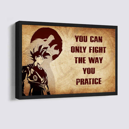 Samurai Poster Canvas You Can Only Fight The Way You Practice
