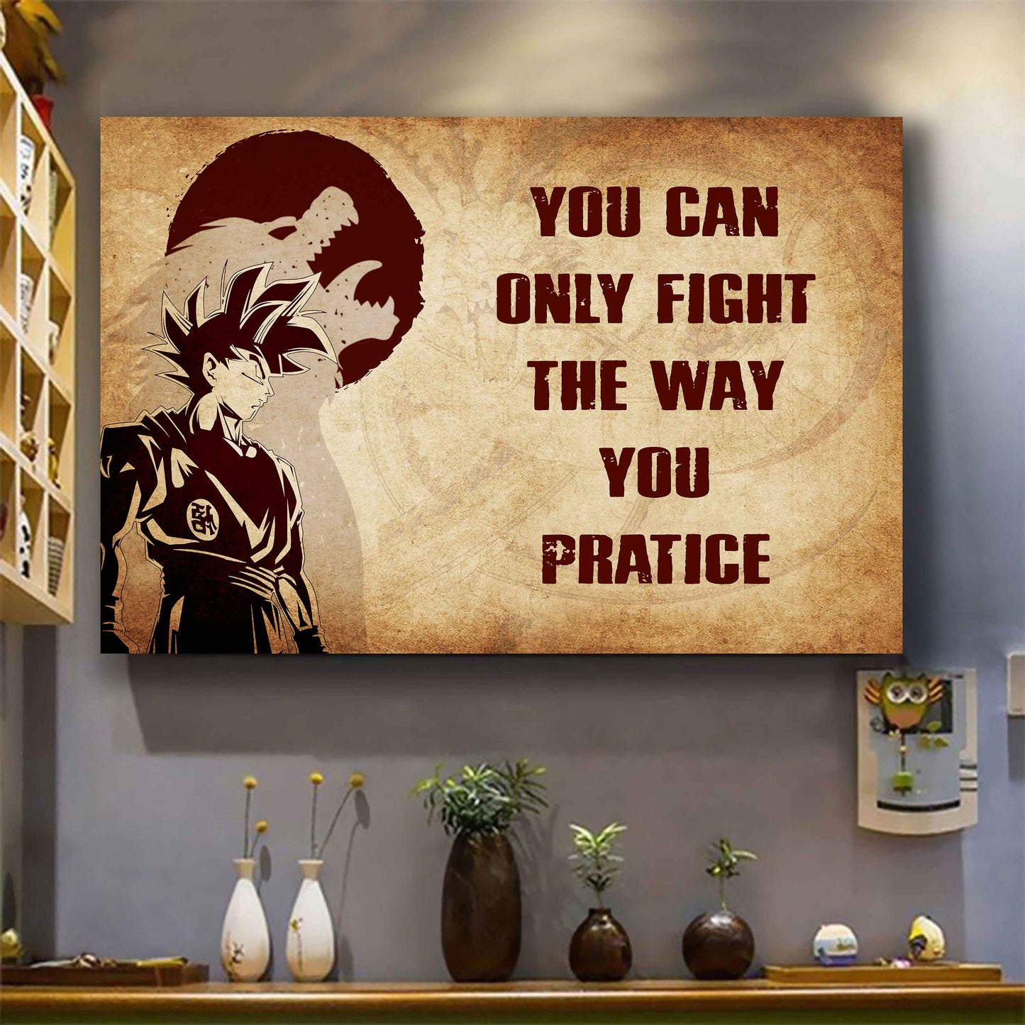 Samurai Poster Canvas You Can Only Fight The Way You Practice