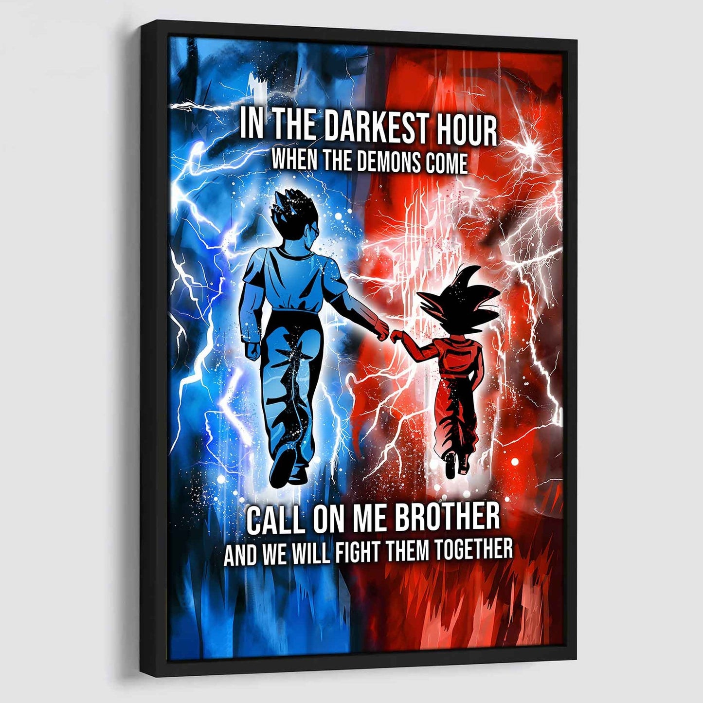 Brother Canvas Wall Art Call On Me Brother And We Will Fight Them Together Gift For Your Friend