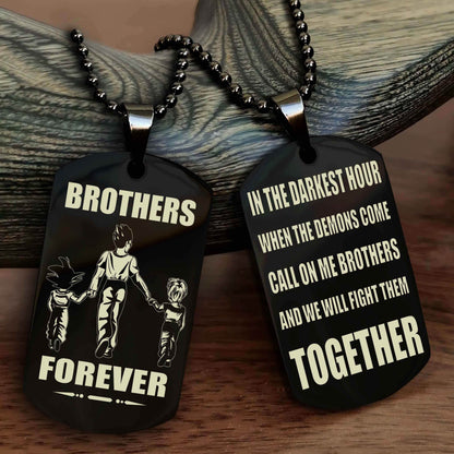Soldier: Army-Navy Personalized Double Sided Dog Tag For My Brother - Call On Me Brother And We Will Fight Them Together Gift For Your Friend
