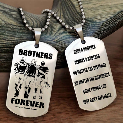 DRB Personalized Double Sided Dog Tag For My Brother - Once A Soldier Always A Soldier