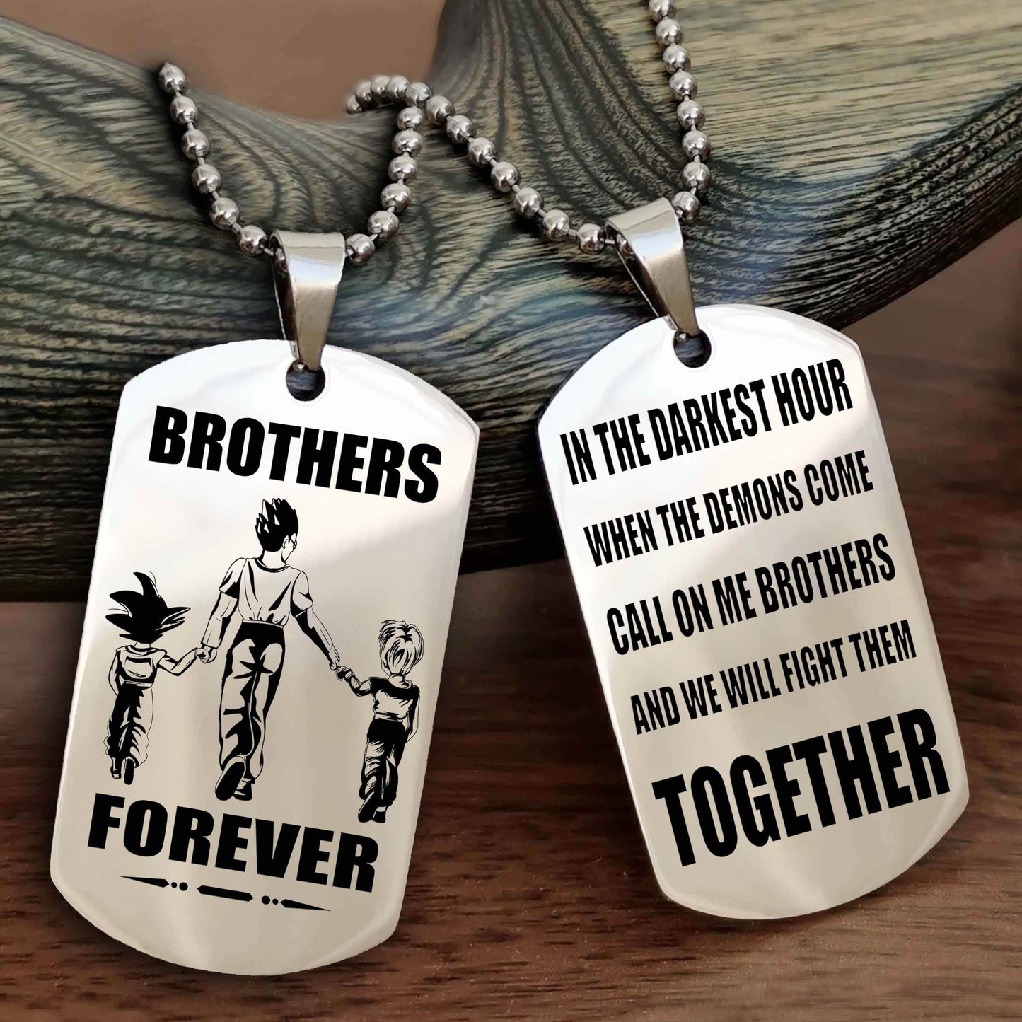 Sport Bike Personalized Double Sided Dog Tag For My Brother - Call On Me Brother And We Will Fight Them Together Gift For Your Friend