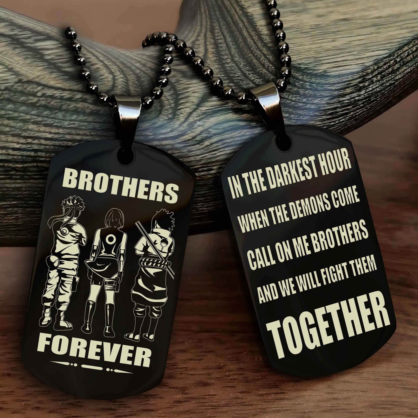 Soldier Personalized Double Sided Dog Tag For My Brother - Call On Me Brother And We Will Fight Them Together Gift For Your Friend
