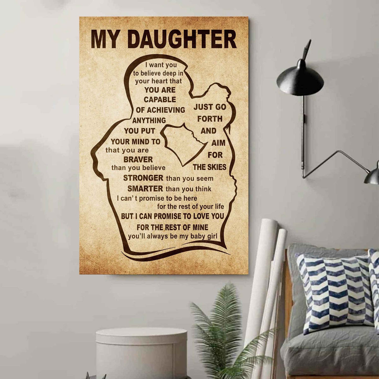 Personalized Family Poster Canvas That You Are Braver Than You Believe To My Son Gift From Dad Gift For Your Son