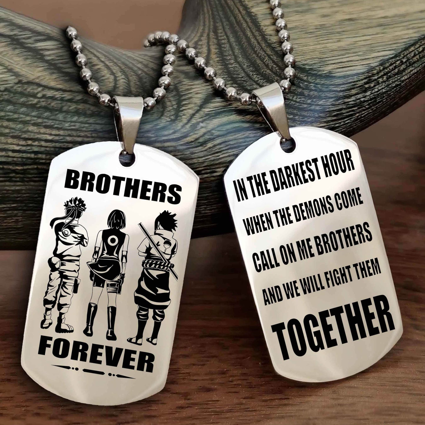 Soldier: Army-Air Force Personalized Double Sided Dog Tag For My Brother - Call On Me Brother And We Will Fight Them Together Gift For Your Friend