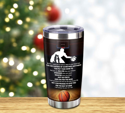 Customizable Tumbler To My Son With Inspriration Quotes From Dad And Mom