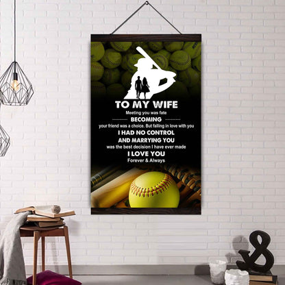 Sport Poster Canvas To My Wife Meeting You Was Fate Becoming Your Friend Gift For Your Wife
