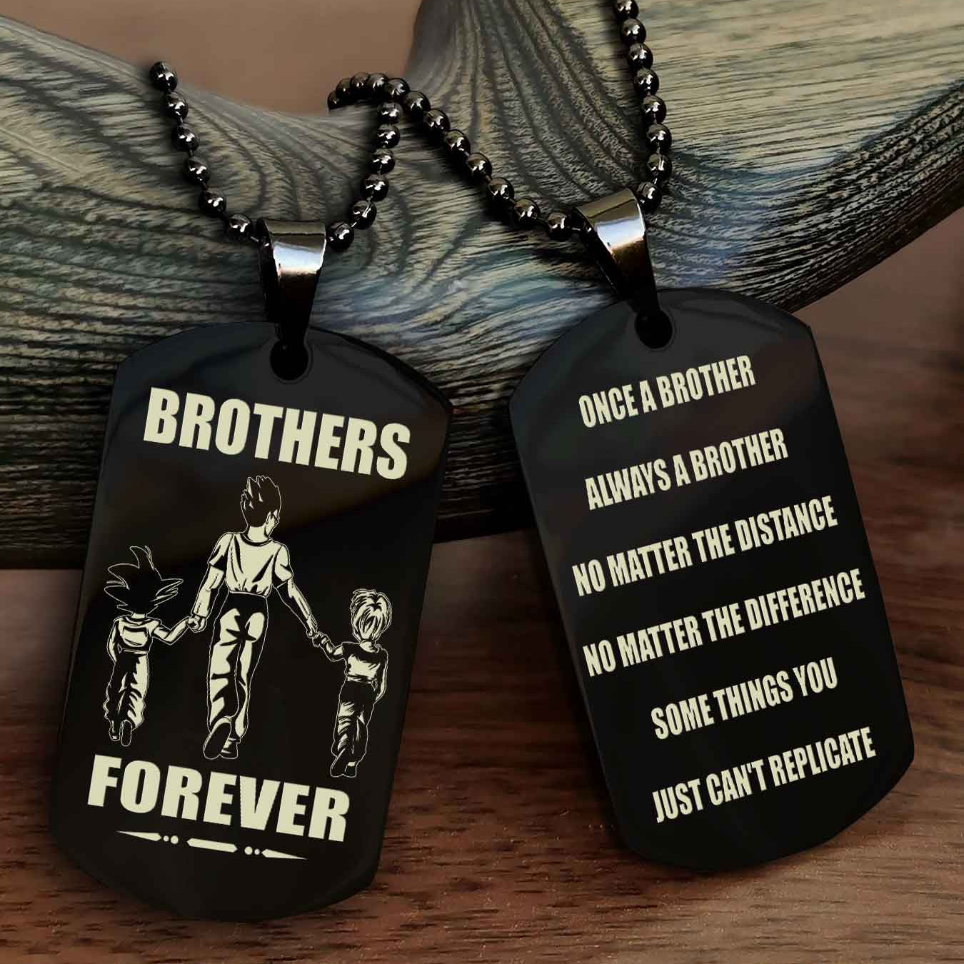 DRB Personalized Double Sided Dog Tag For My Brother - Once A Soldier Always A Soldier
