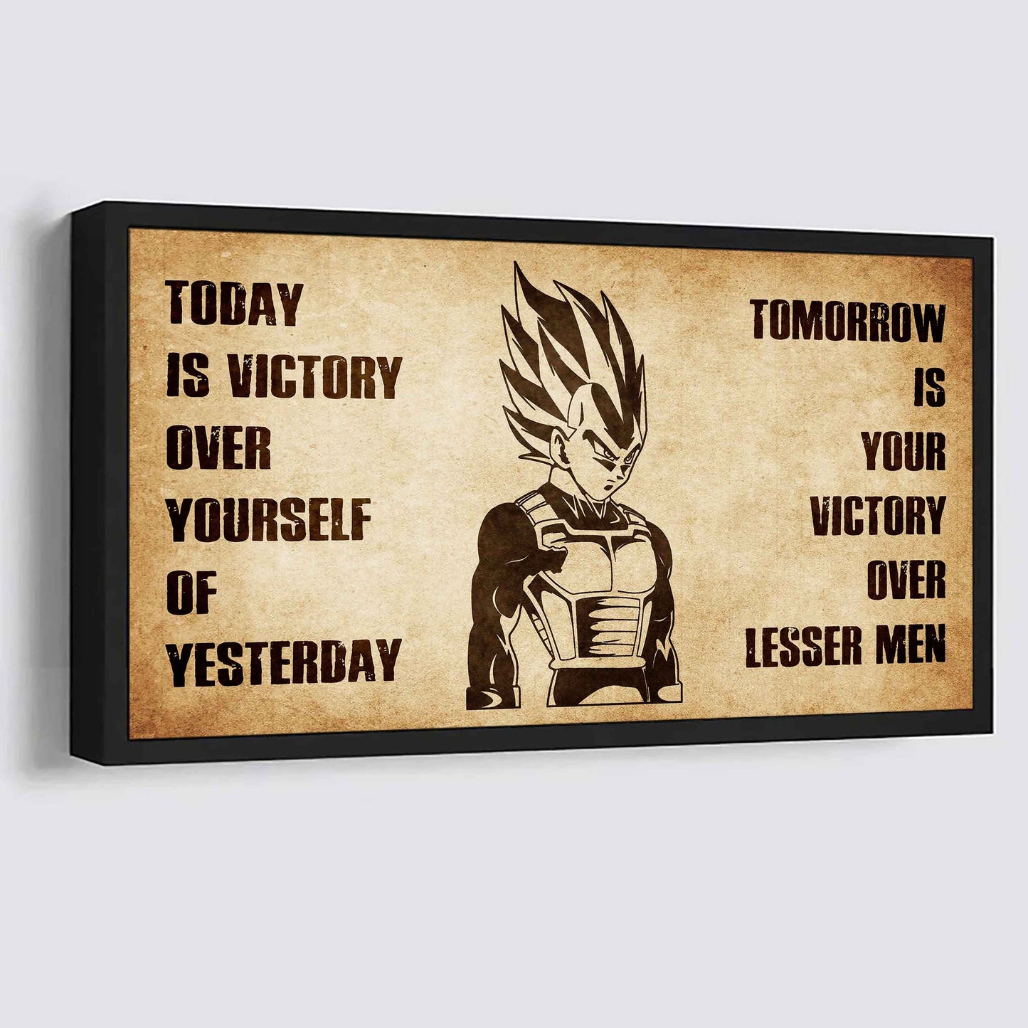 Personalized Samurai Poster Canvas - Today Is Victory Over Yourself Of Yesterday Tomorrow Is Your Victory Over Lesser Men