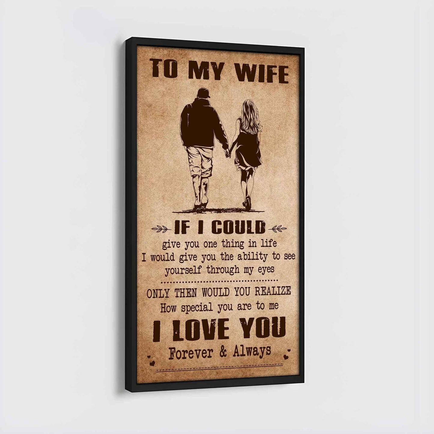 Samurai Poster Canvas To My Wife If I Could Give You One Thing In Life - How Special You Are To Me Gift For Your Wife