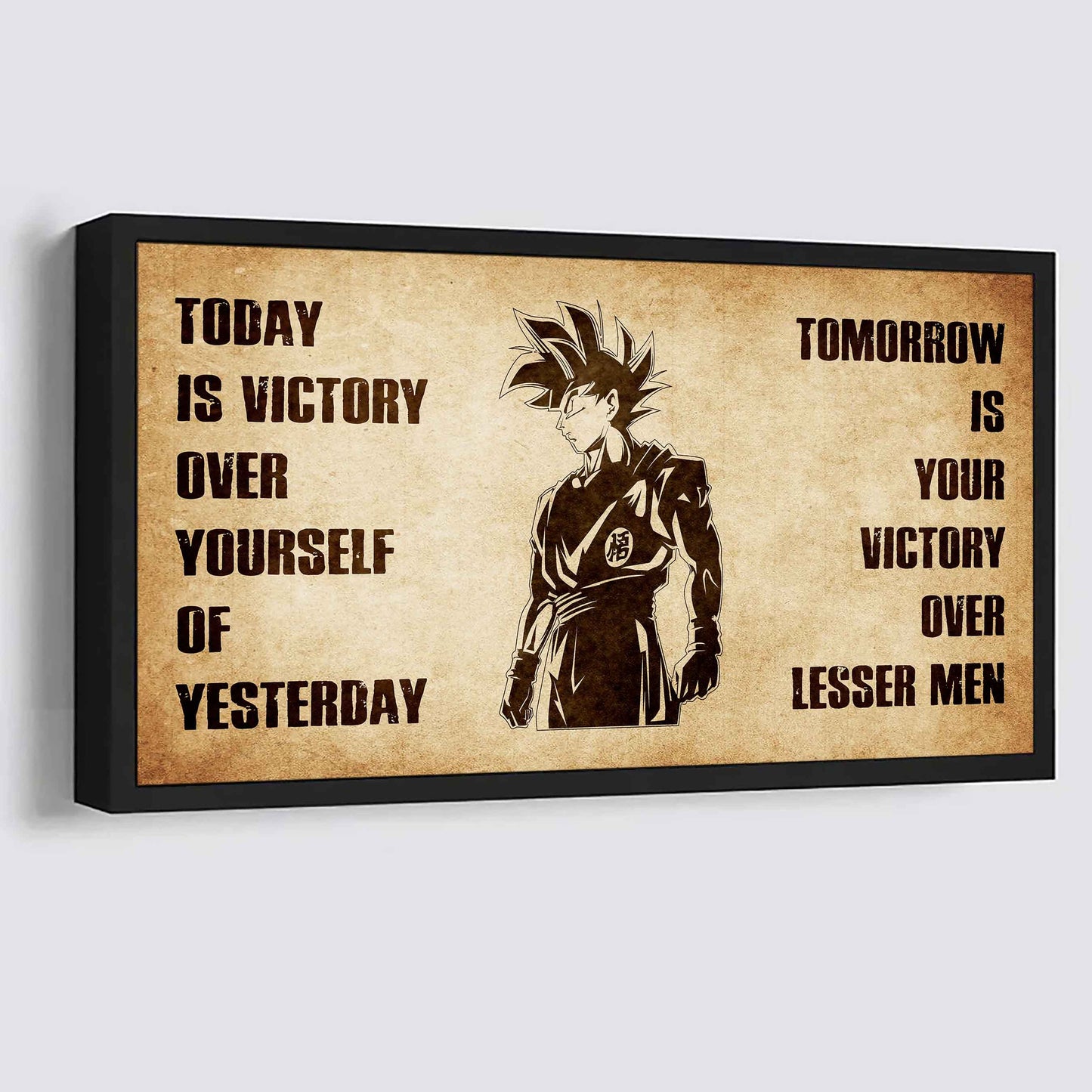 Personalized Samurai Poster Canvas - Today Is Victory Over Yourself Of Yesterday Tomorrow Is Your Victory Over Lesser Men