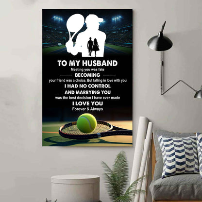 Sport Poster Canvas To My Husband Meeting You Was Fate Becoming Your Friend Gift For Your Husband