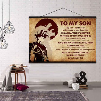 Samurai Poster Canvas You Will Never Lose You Either Win Or Learn From Dad To Son