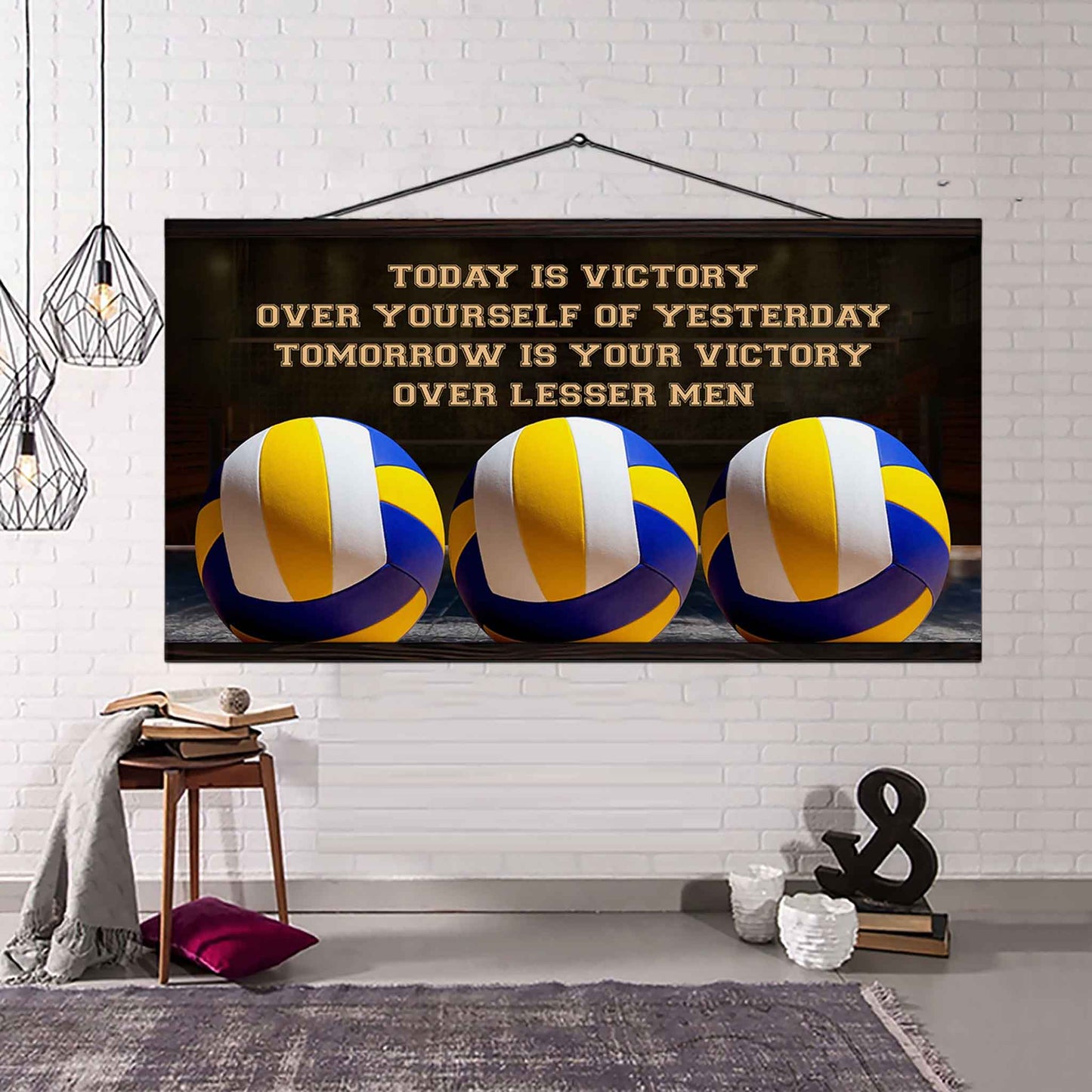 Soccer Poster Canvas - Today Is Victory Over Yourself Over Yourself Of Yesterday Tomorrow Is Your Victory Over Lesser Men