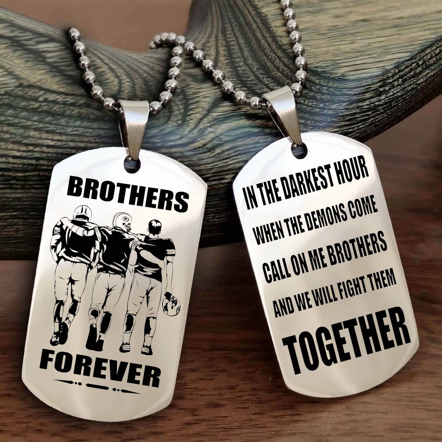 Viking Brother Personalized Double Sided Dog Tag For My Brother - Call On Me Brother And We Will Fight Them Together Gift For Your Friend
