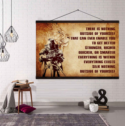 DRB Poster Canvas There Is Nothing Outside Of Yourself Best Gift With Motivation Quotes