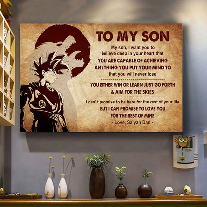 Samurai Poster Canvas You Will Never Lose You Either Win Or Learn From Dad To Son