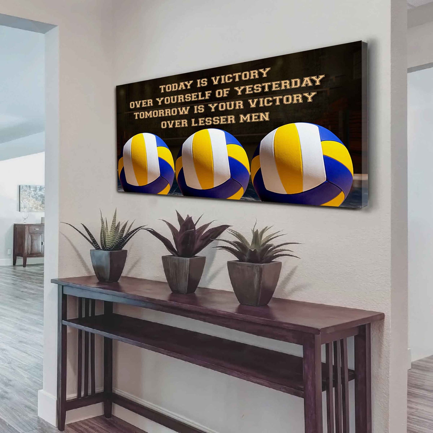 Basketball Poster Canvas - Today Is Victory Over Yourself Over Yourself Of Yesterday Tomorrow Is Your Victory Over Lesser Men